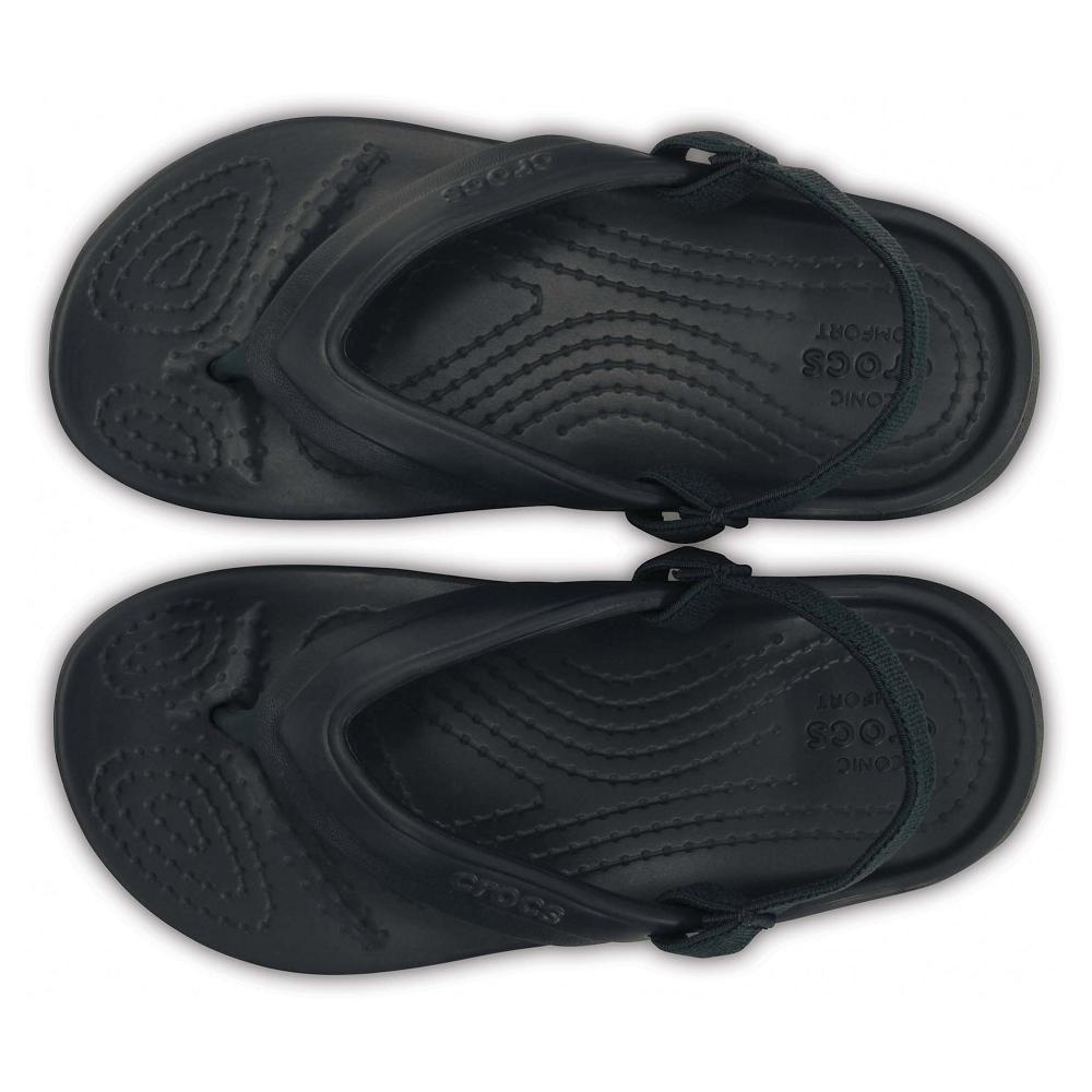 Black Girls' Crocs Classic Flip Sandals | NZ 1610BEXC